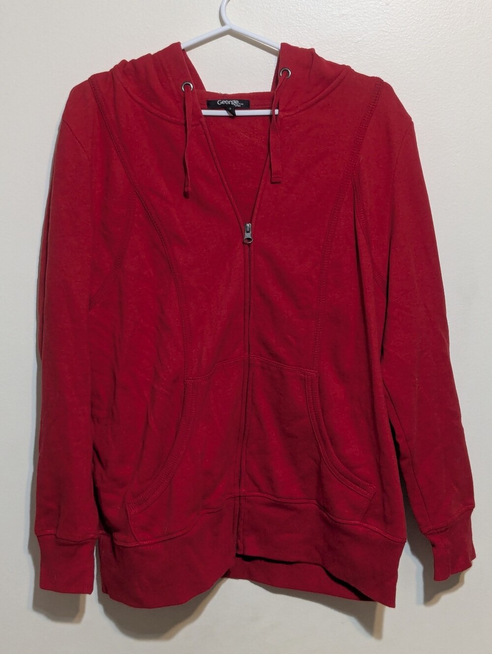 George Plus Red Fleece Hoodie - XL